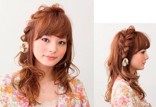韩式女生短发扎法教程 百变发型扎法 韩式女生短发扎法教程 百变发型扎法