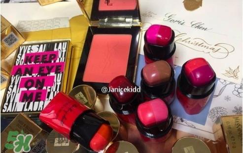 ysl圣罗兰双色唇颊两用棒色号_试色图 ysl圣罗兰双色唇颊两用棒色号_试色图