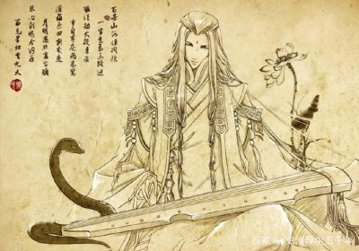 ​《山海经》中的太子长琴地位尊贵，琴声能吸引凤凰，长相是这样！