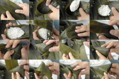 ​包三角棕的做法步骤图，包粽子怎么做好吃，祝大家端午节快乐！