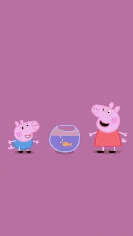分享一组小猪佩奇高清壁纸,社会人专用