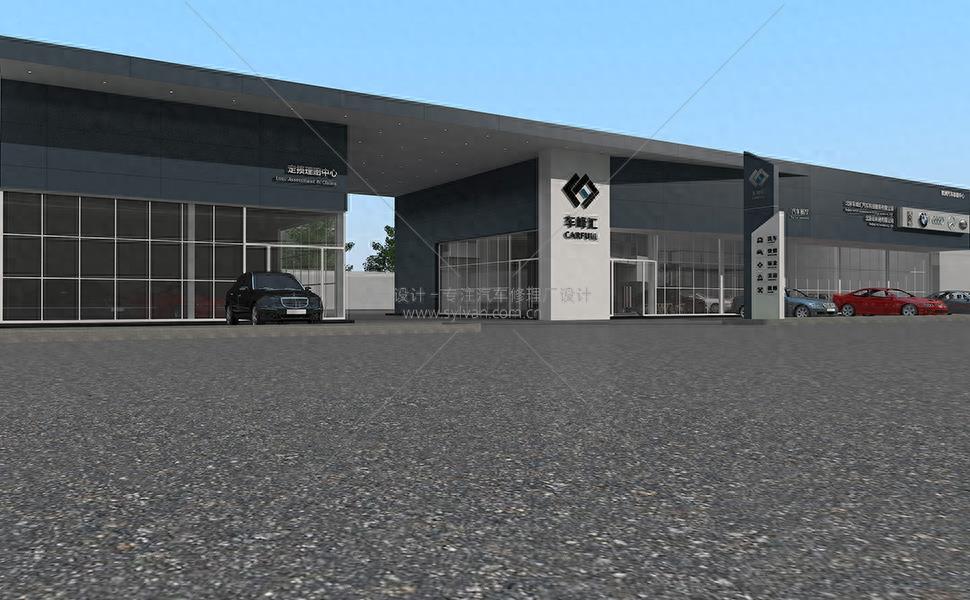 卓一设计最新汽车修理厂装修效果图，不看就亏了