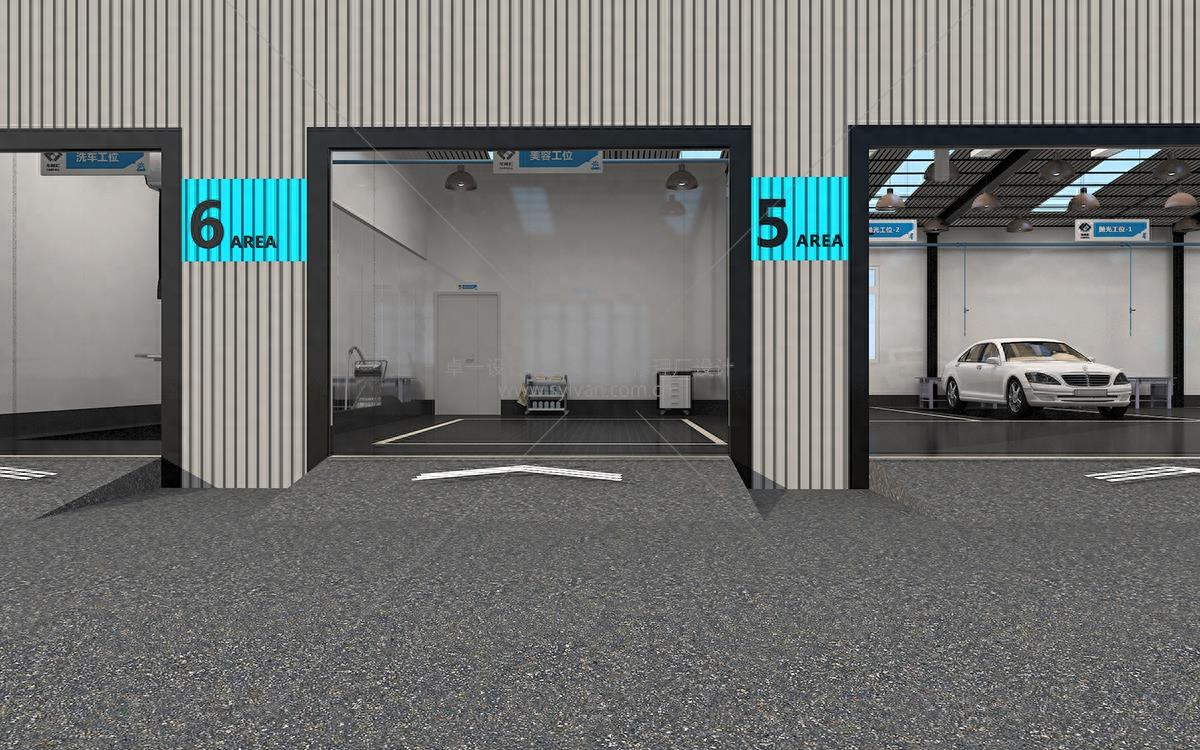 卓一设计最新汽车修理厂装修效果图，不看就亏了