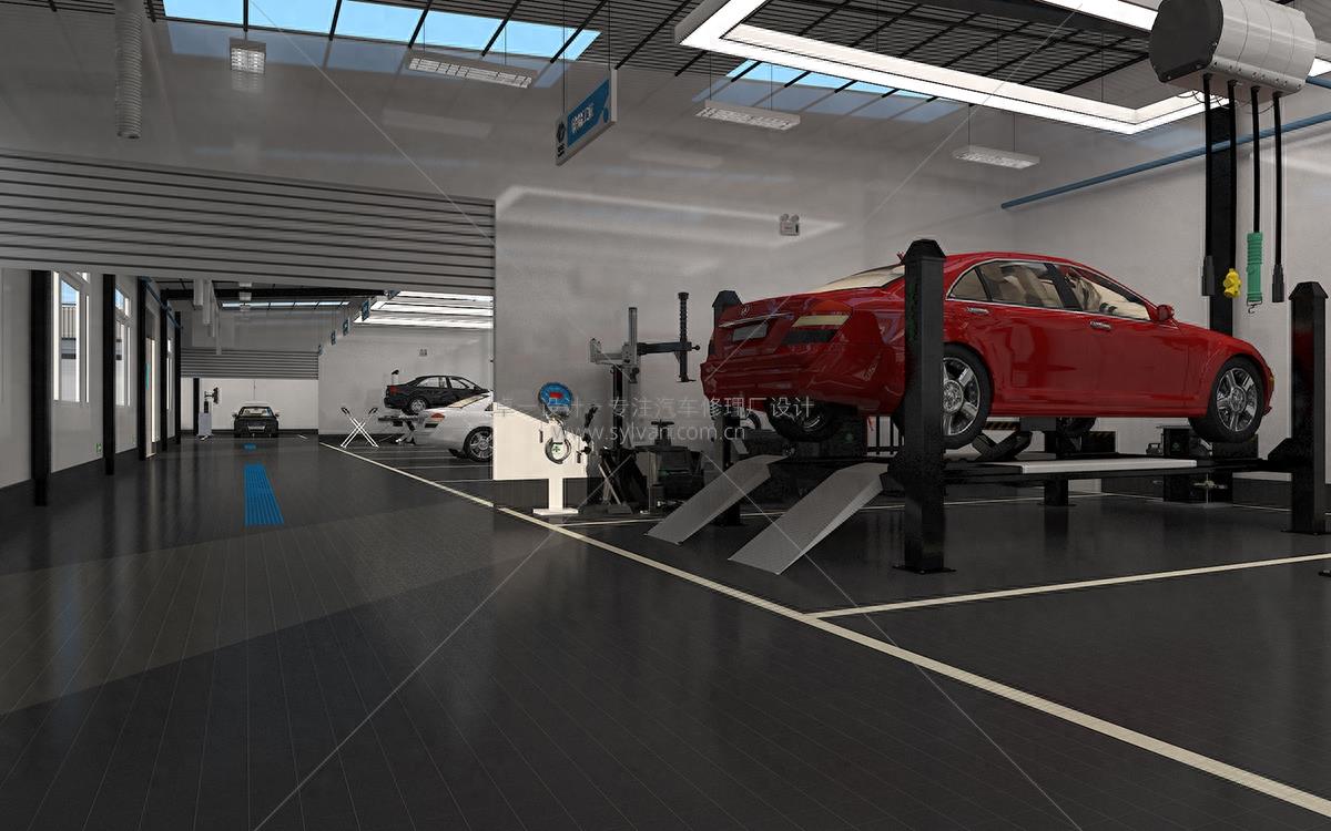 卓一设计最新汽车修理厂装修效果图，不看就亏了