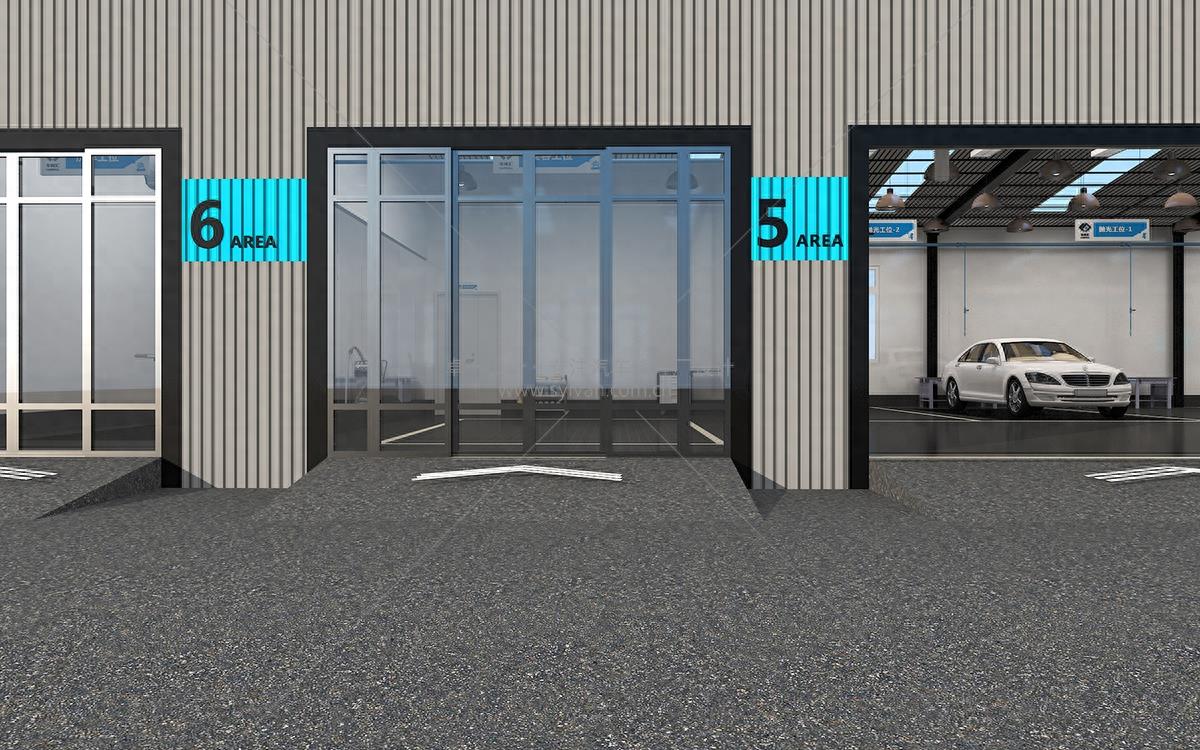 卓一设计最新汽车修理厂装修效果图，不看就亏了