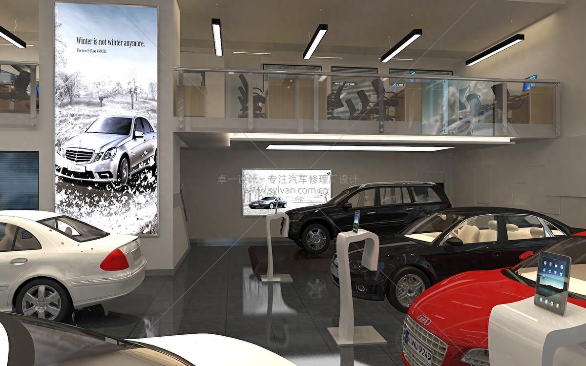 卓一设计最新汽车修理厂装修效果图，不看就亏了