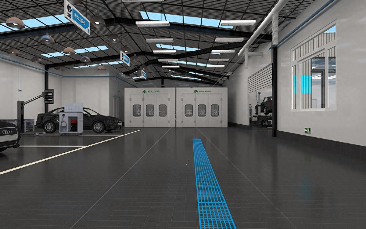 卓一设计最新汽车修理厂装修效果图，不看就亏了