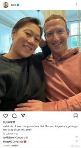 ​扎克伯格发文喜当爹，37岁妻子陈慧娴素颜出境，三个女儿太幸福