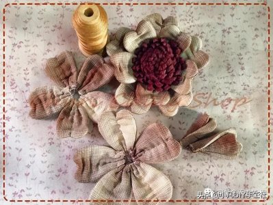​小碎布剪几刀，谁都可以轻松制作美美的布艺花（附教程）