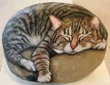 ​分享图片——石头绘画 精美绝伦