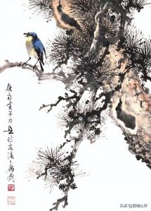 ​“亭亭山上松，瑟瑟谷中风”——名家写意国画松树作品