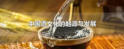 ​中国酒文化的起源与发展