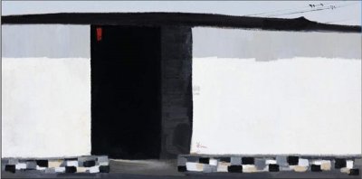 ​吴冠中画一扇门卖7475万，除了黑什么都没有，专家：这不是门