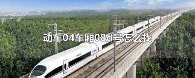 ​动车04车厢08d号怎么找