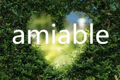 ​每日单词：amiable