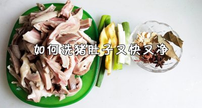 ​如何洗猪肚子又快又净 猪肚子的功效与作用