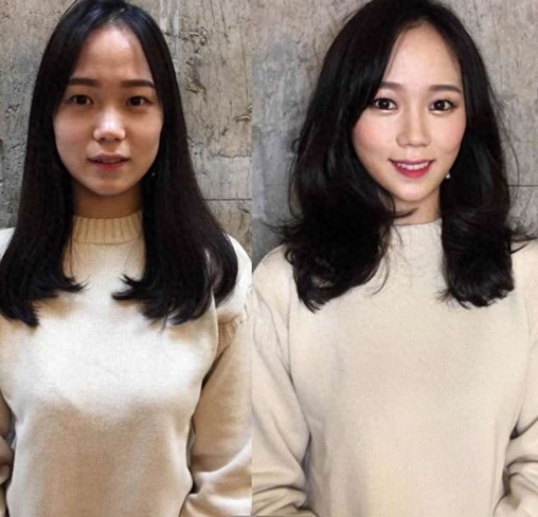 女孩们化妆前后的对比图:看完再也不相信世上有真美女了