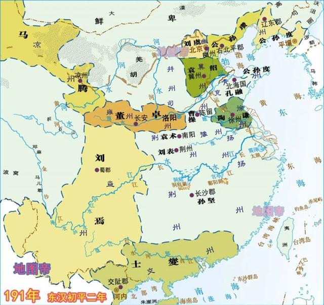 三国地图变迁图（一口气看完15幅地图）(1)