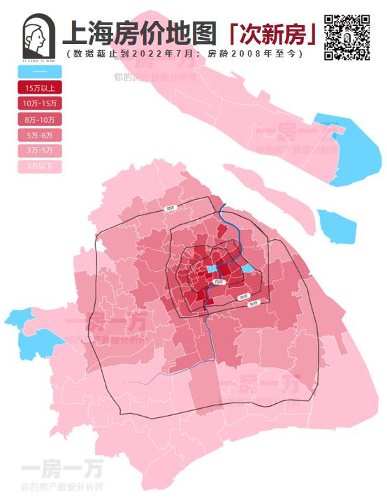 上海各区房价走势图（房价地图上海134个板块次新房价格公布）(2)