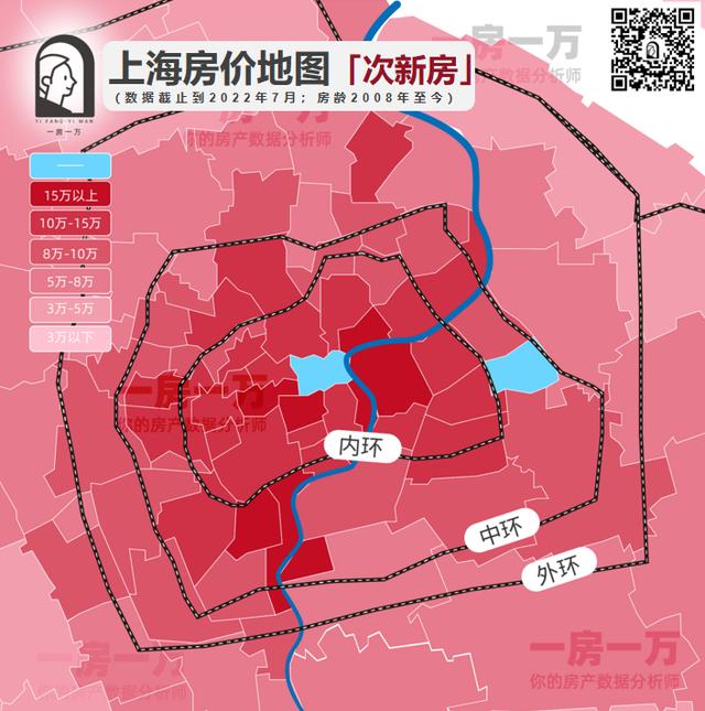 上海各区房价走势图（房价地图上海134个板块次新房价格公布）(4)