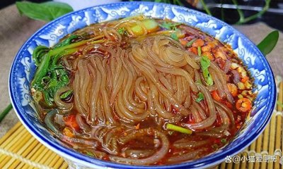 ​好吃爽滑顺口的酸辣粉，教你家常做法，学会了就不用去外面吃了