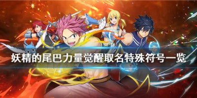 ​妖精的尾巴力量觉醒可以用特殊符号吗